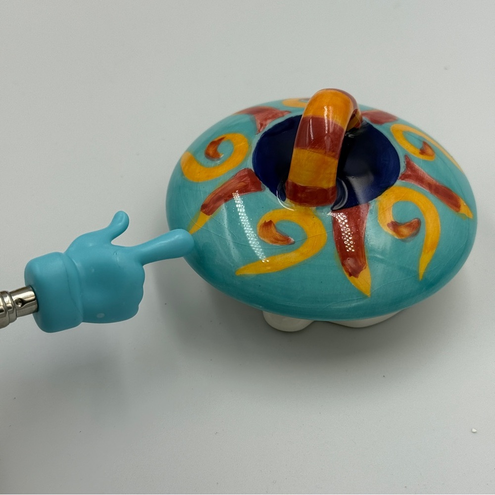 Vibrant Sun Design Ceramic Teapot - Multicolor - Picture 12 of 16